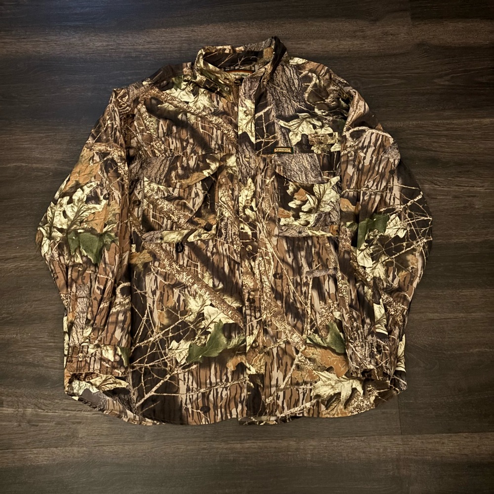 Vintage Remington Camo Hunting Breathable Button Down Shirt